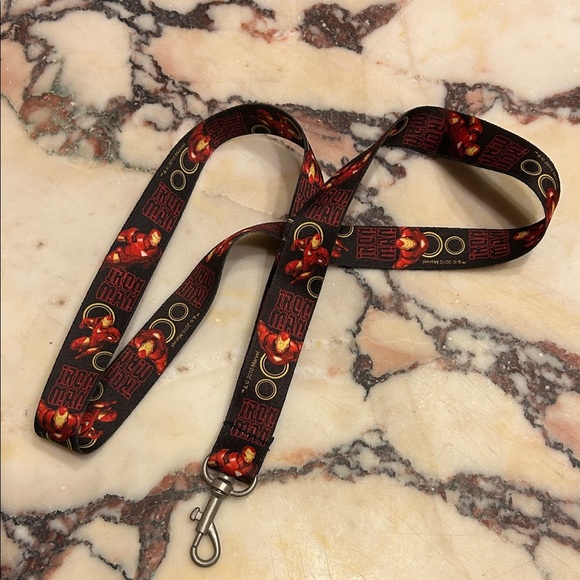 Marvel Iron Man Blk & Red Lanyard / Authentic / Gently Used / In Great Condition - Picture 1 of 1